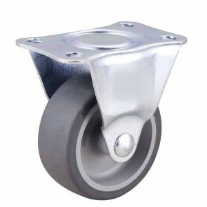 Buy cheap Small Swivel Grey Themoplastic rubber caster with side brake 2