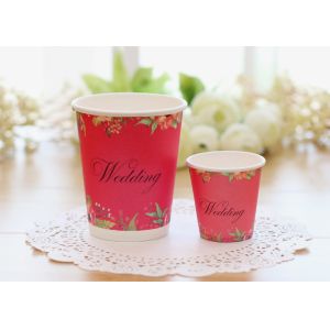 Multiple Size Single Wall Paper Cups For Cold Hot Drinks With Food Safe Inks