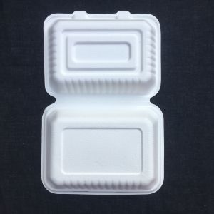 Buy cheap Rectangle Biodegradable 600ml Disposable Bento Lunch Box Sugarcane Pulp from wholesalers