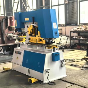 120T Combined Punching And Shearing Machine Ironworker Hydraulic Universal Steel