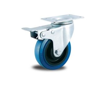Buy cheap Total Brake Elastic Rubber Caster from wholesalers