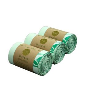 Buy cheap 18Mic PLA PBAT 4Roll/Set Compostable Trash Bags With Box product