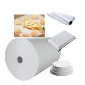 Buy cheap Custom Size Silicone Coated Parchment Baking Paper Jumbo Roll with 35-60gsm Wood Pulp from wholesalers