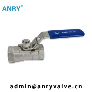 150 PSl High Temperature Stainless Steel Ball Valves One Piece BSP FNPT Threaded