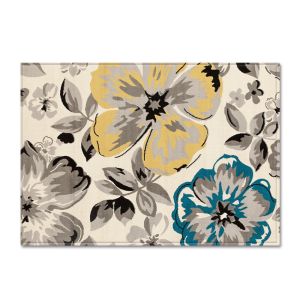 99.1*152.4cm Flower Pattern Room Rugs Washable Dining Room Floor Mat Floor