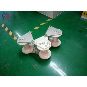 Buy cheap SH130S 10KN Underground Pulling Multi Sheaves Pithead Cable Roller Pulley from wholesalers