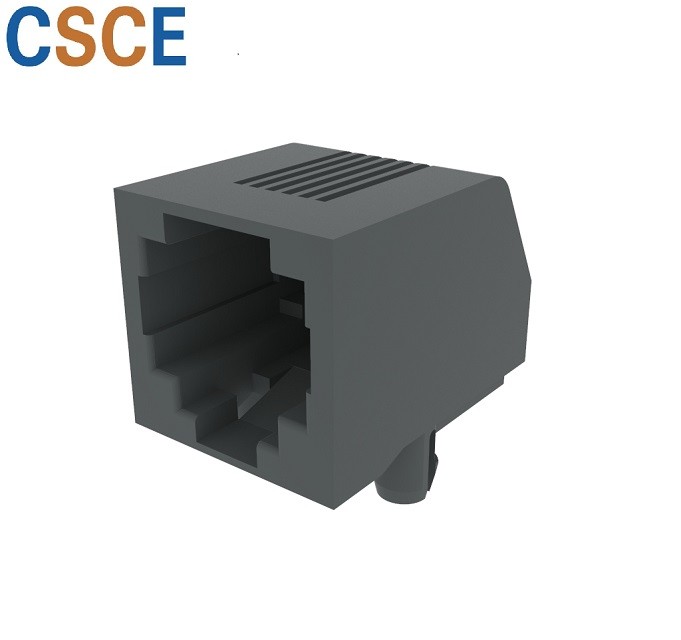 90 Degree Flat Pin RJ11 Modular Jack