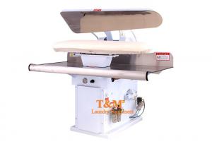 China Stainless Steel Air Operated Press Garment For Ironning Cotton Cloth Lab Coats on sale