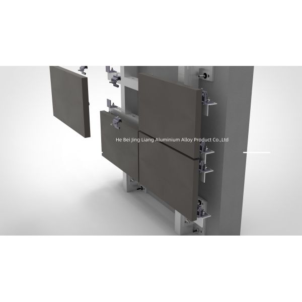 Buy cheap Customized Lightweight Aluminum Spray Paint Finish Stone Cladding Systems from wholesalers