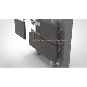 Buy cheap Customized Lightweight Aluminum Spray Paint Finish Stone Cladding Systems from wholesalers