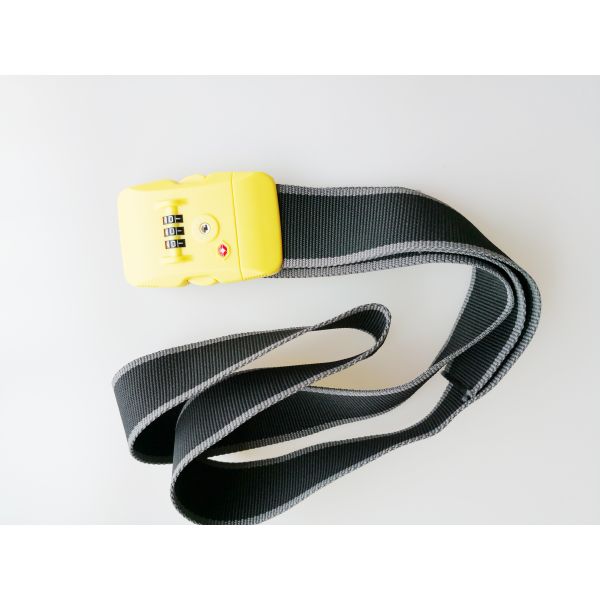 Adjustable Suitcase Strap Lock , TSA 12019 Lockable Suitcase Straps For Security
