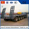 Buy cheap High Loading Capacity Low Bed Semi Trailer 3 Axle 60T 7950+1305+1305 mm Wheelbase from wholesalers