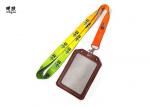 Buy cheap Colorful Real Leather ID Card Badge Holder Lanyard For Student from wholesalers