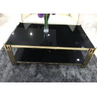 Buy cheap Rectangle Shape 120*70cm Gold Plated Coffee Table product