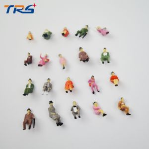 Buy cheap 1:87 all seated model railway people ABS plastic 1.3cm scale model sitting figures scenery model making from wholesalers