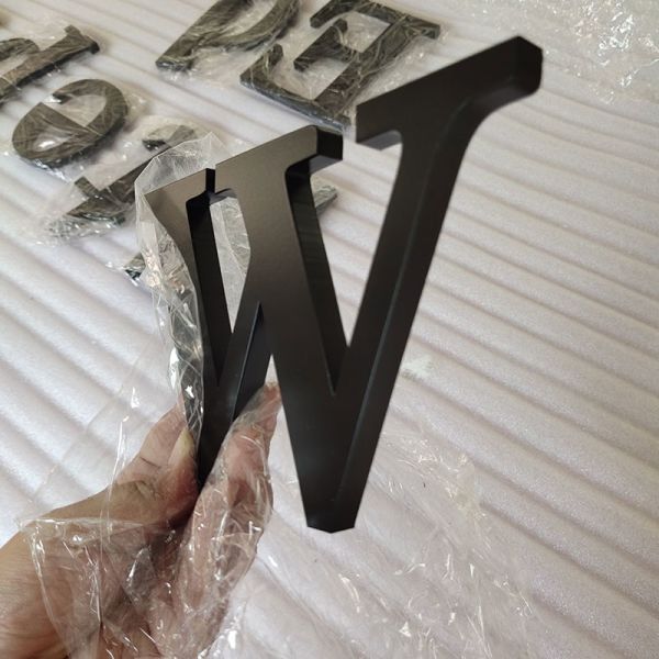 Buy cheap Custom Outdoor Indoor Storefront Reception 3D Black Acrylic Letters Wall Mount Office Metal Letter Signage Illuminated Logo Sign from wholesalers