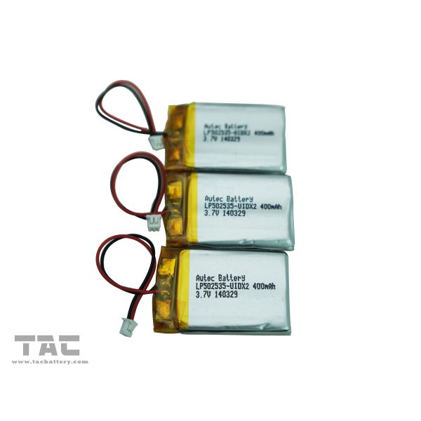 High Energy Density Rechargeable LP052030 3.7V 200mAh Polymer Lithium Ion Batteries