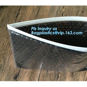 Buy cheap Air Bubble Bag with Slider Zipper, Pink Bubble Bag, Custom Printed Slider Zip lockk Bubble Bag, Anti Shock Plastic PE Mate from wholesalers
