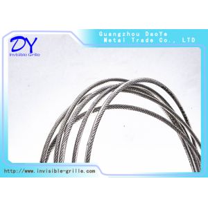 Buy cheap Never Rust 316 Grade Invisible Stainless Wire Rope With Nylon Coating Home Safety from wholesalers