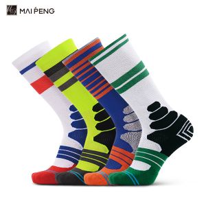 Custom Terry Cushioned Basketball Socks Colorful Athletic Performance Socks