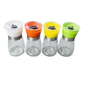 China Stainless Steel Manual 132mm 200g 150ml Ceramic Salt Grinder on sale