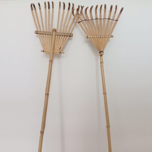 Buy cheap 11 Tine 145cm Bamboo Rake Handmade Rustless Garden Rakes Harrow from wholesalers
