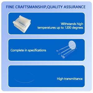 Customized Heat Resistant Fused Silica Quartz Glass Plate Clear Quartz Glass