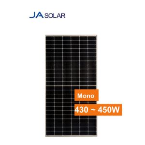 Half 144 Cells Mono 455w White Backsheet JA Solar Panel