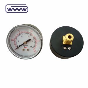 China pressure gauge factory price 1.5" 40mm 0-3.5bar plastic axial gas