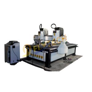 Buy cheap Multiple heads router woodworking machine with double rotary axis from wholesalers