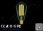 Buy cheap High Quality ST64 LED Edison Bulb 6W E26 E27 B22 AC110-240V 2200k 2700k 6000k CE RoHS FCC SAA UL Approved from wholesalers