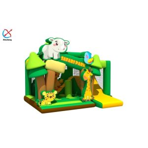 Buy cheap Commercial Inflatable Bouncy House With Slides Inflatable Safari Park Combo from wholesalers