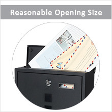 Wall Mounted Locking Mailbox with Electrostatic Powder Coating and Customizable