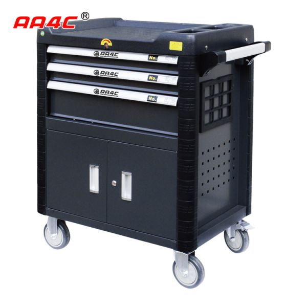 Quality Mechanics Rolling Tool Cabinet With Tools 158pcs 3 Drawers for sale