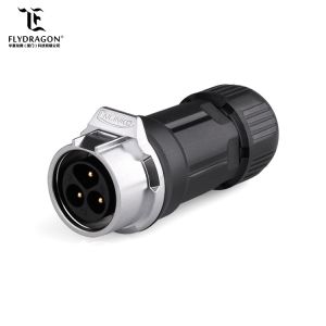 Buy cheap LP16 series Black Plastic Shell 3Pin Electric Plug and Socket Waterproof Connector for Lighting and Audio and Visual from wholesalers