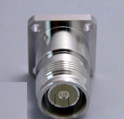 Quality 4.3-10 female connector solder type panel mount for antenna base All brass 50ohm high quality silver plated pin for sale