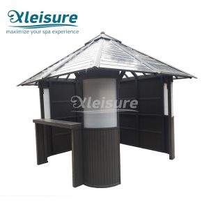 Buy cheap Stylish Enclosed Hot Tub Gazebo , Hot Tub Shelters Gazebo 2.4m × 2.4m  × 3.6m Height from wholesalers