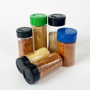 Buy cheap Wholesale Sample Provided Plastic Spice Jars Bottles Containers With Black Lid Perfect for Storing Spice and Powders from wholesalers