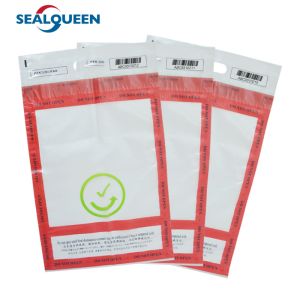 Buy cheap Clear Self Seal Tamper Evident Plastic Bag Custom Duty Free Security Packing from wholesalers