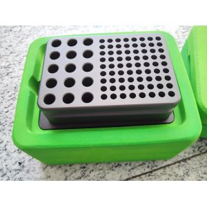 Buy cheap 30 Sites Sample Metal Test Tube Display Rack 384 Plate Cooperate With Cooling Core from wholesalers