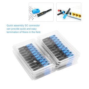 Buy cheap FTTH field assembly quick conector SC UPC 60mm Clamshell Type fiber optical fast connector from wholesalers