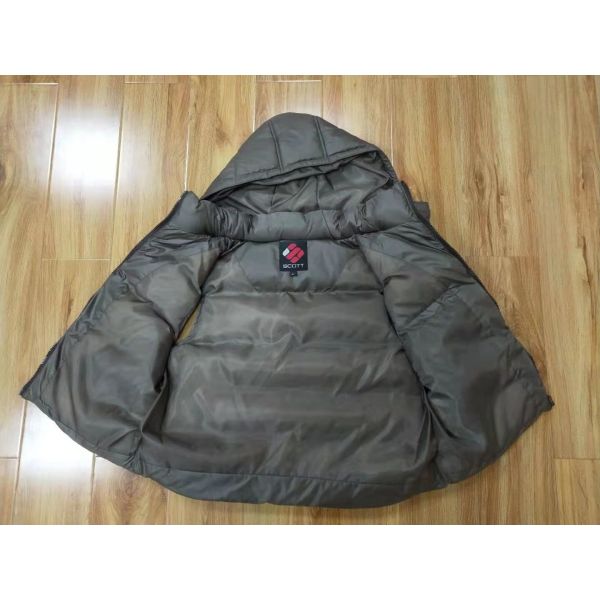 Quality Grey Black Mens Puffer Vest Jacket Bubble Packable Polyester Lining for sale
