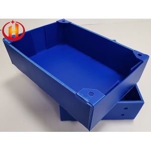 Buy cheap Reusable Blue Plastic Corrugated Totes Collapsible from wholesalers