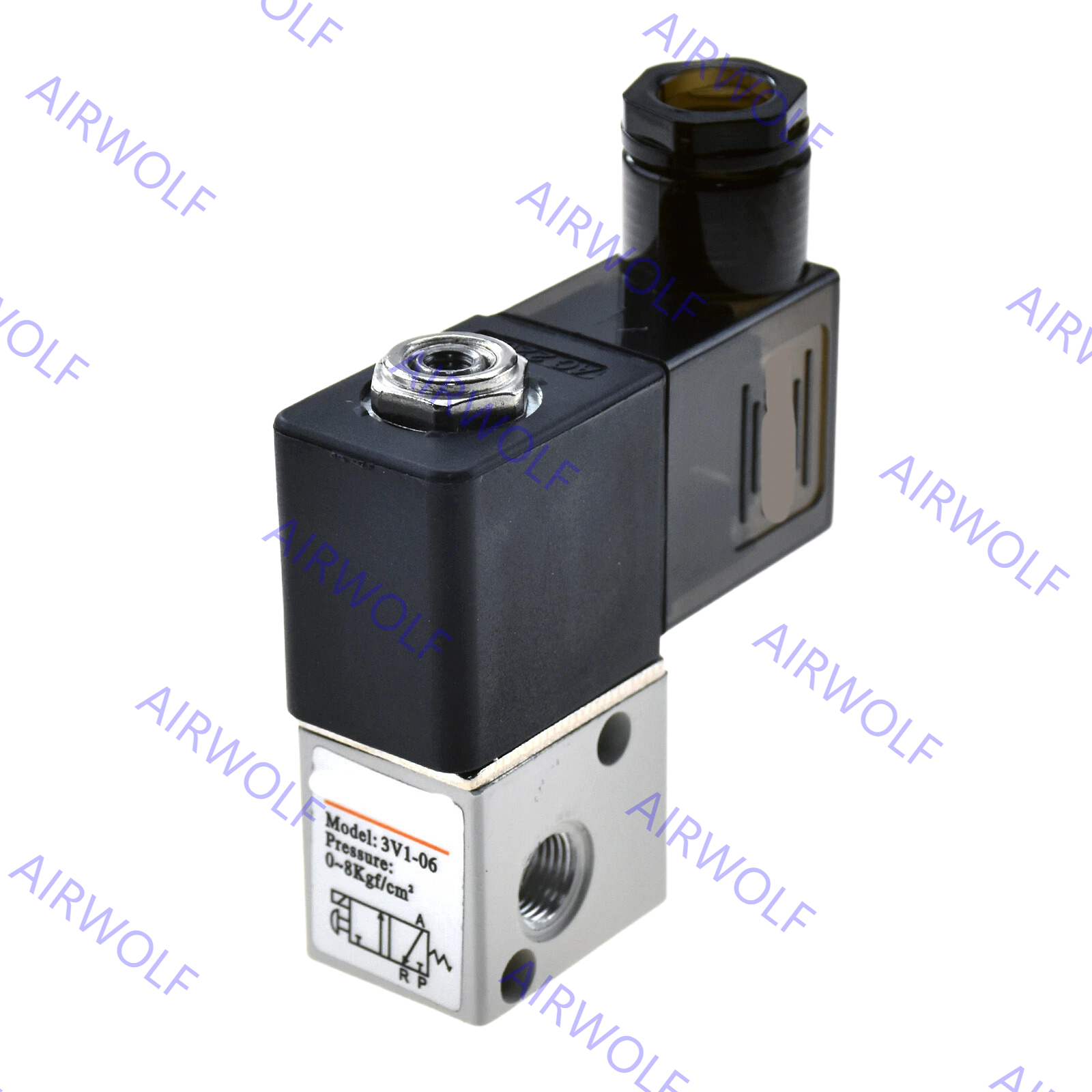 Buy cheap Mini AIRTAC Electromagnetic 3/2 Way NC NO Solenoid Valves 3V1-06, 3V1-M5 with M5, 1/8" Port Size 0~0.8MPa Operating Pressure and -20~+70°C Working from wholesalers