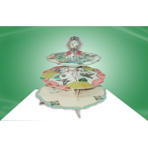 Buy cheap Three tier Cake Cardboard Standees , Countertop Stand up Display from wholesalers