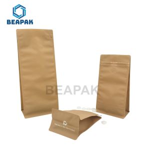 Stand Up Food Grade PE Recyclable Pouch With Tear Notches