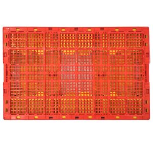 Multi-functional Foldable Mesh Plastic Storage Crate for Stackable Collapsible