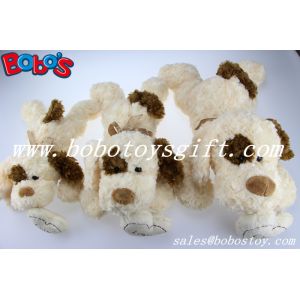 Buy cheap Cuddly Lying stuffed Brown Dog Animal With Tan Ear And Heart Pillow from wholesalers