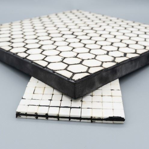 Quality High Impact Resistance White Alumina Ceramic Tiles For Chemical for sale
