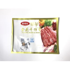 Buy cheap Heat Seal Plastic Flat Bag Custom Color Printed Three Side Sealed For Food Packaging from wholesalers